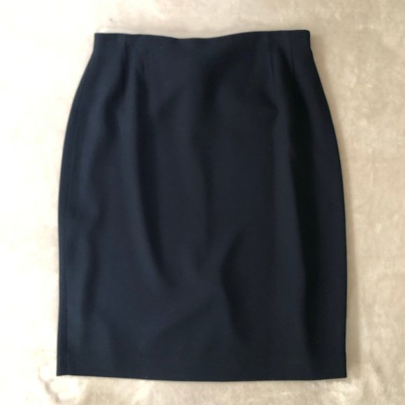 Liz Claiborne Navy Suit Skirt - Picture 2 of 6